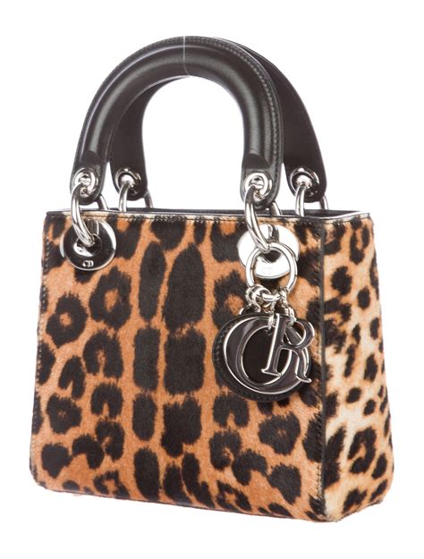 dior leopard pouch